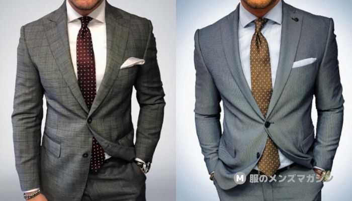 グレースーツがオシャレに見えるネクタイの色の組み合わせ【保存版】 | 服のメンズマガジン