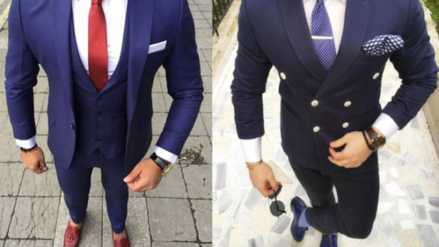 ネイビースーツ 紺 に合わせるネクタイの 組み合わせ と 色 はコレ 服のメンズマガジン