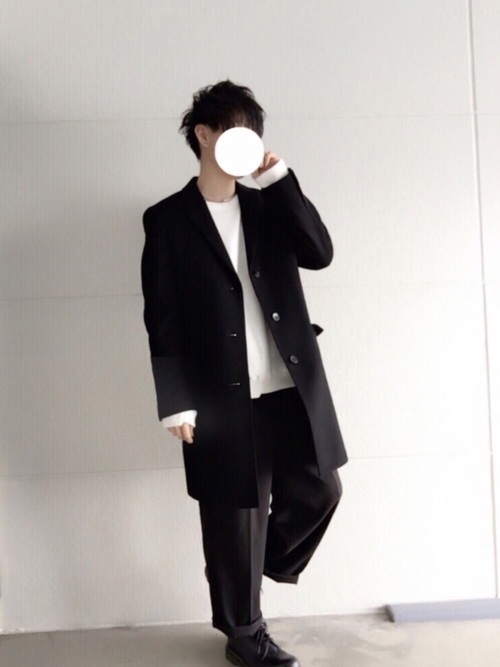 ユニクロ,チェスターコート,メンズ,コーデ