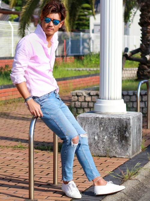 ピンクのシャツを使ったメンズ コーデ特集 厳選スタイル 服のメンズマガジン